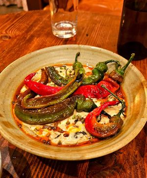 Barbarella eggplant and sweet pepper korma at Little Saint in Healdsburg