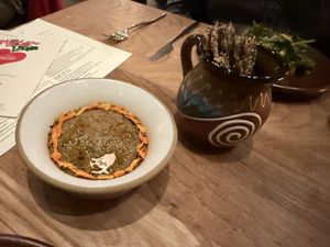 Valentines special menu item   at Little Saint in Healdsburg