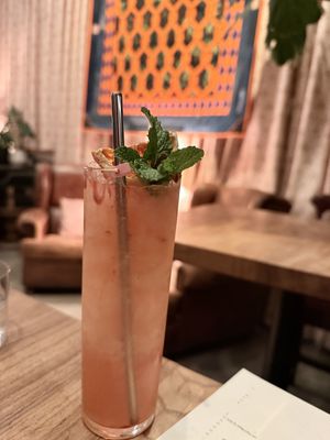 Valentine special cocktail item   at Little Saint in Healdsburg