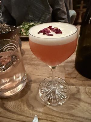 Valentine special cocktail item   at Little Saint in Healdsburg