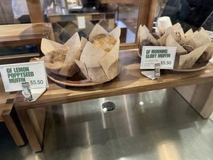 From case next to coffee bar   at Little Saint in Healdsburg