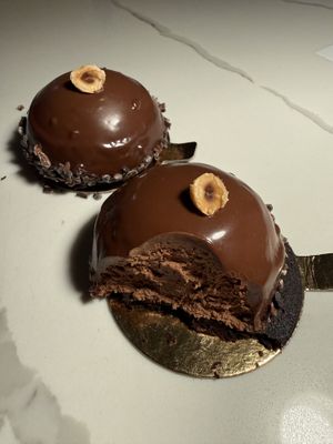 Hazelnut chocolate mousse. Obsessed   at Little Saint in Healdsburg