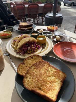 French toast and breakfast sandwiches. My favorite   at Little Saint in Healdsburg
