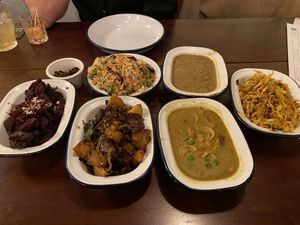 Combination of dishes   at The Coconut Tree in Birmingham