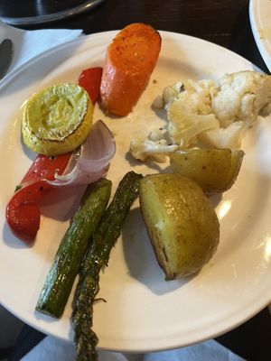 1/2 of the oven roasted veggie platter  at Lennie's in Bloomington