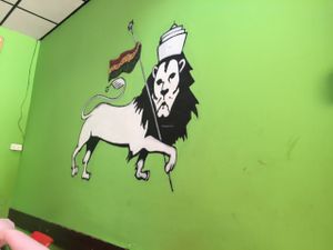 On the wall at Abu Dhabi Hummus Bar in Beer Sheva