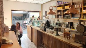 Inside at ORSO in Bogota