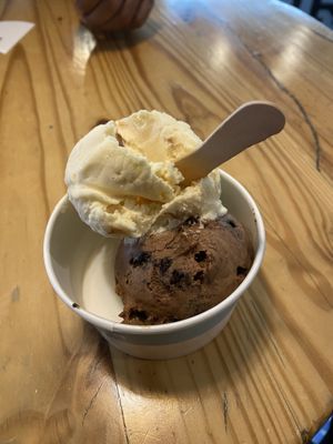 Chocolate and cookies and Gulupa  at ORSO in Bogota