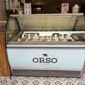 Ice cream counter   at ORSO in Bogota