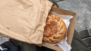 Hot pie! at Belén Vegan Bakery in Wellington