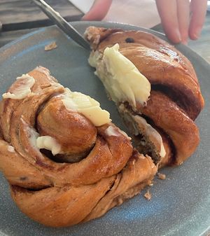 Great portion size so you want mind sharing   at Belén Vegan Bakery in Wellington