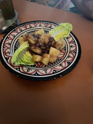 Caramelised potatoes 20MAD  at Babakoul in Tamraght