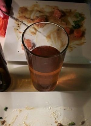 We didn't even have time to take a picture of the food, super! at Kwadrat in Poznan