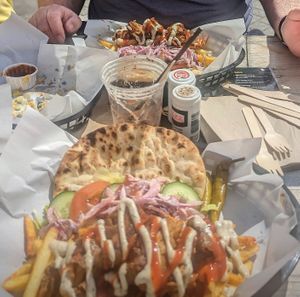 Mixed vebab, was insanely good! at The Little Vegan Food Place - Kiosk in Ramsgate