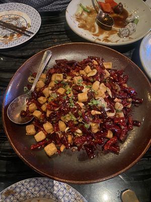 Tofu and Szechuan peppers - 🥵   at Mott 32 in Las Vegas