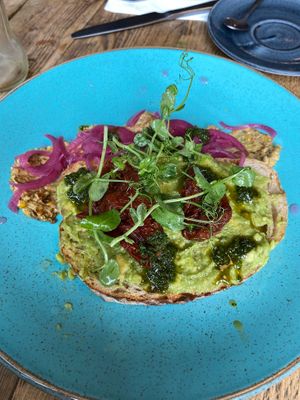 Avocado toast at Peel Street Social in Marsden