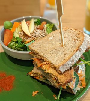 Banh Mi Sandwich with Salad at Katzentempel - Leipzig Mitte in Leipzig