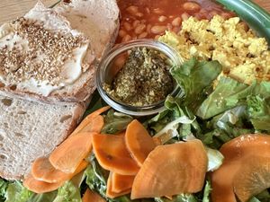 breakfast (in the afternoon)  at Katzentempel - Leipzig Mitte in Leipzig