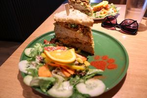 banh miau sandwich at Katzentempel - Leipzig Mitte in Leipzig