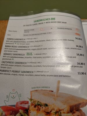 Menu at Katzentempel - Leipzig Mitte in Leipzig