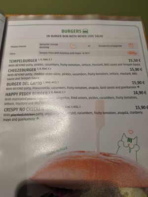 Menu at Katzentempel - Leipzig Mitte in Leipzig
