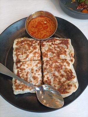 murtabak  at Gopal's The Holy Cow in East Singapore