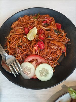 Mamak Mee goreng  at Gopal's The Holy Cow in East Singapore