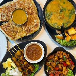 Vegan options available  at Gopal's The Holy Cow in East Singapore