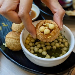 Paani Poori at Gopal's The Holy Cow in East Singapore