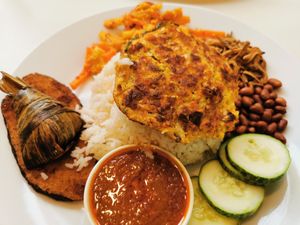 Nasi Lemak at Gopal's The Holy Cow in East Singapore