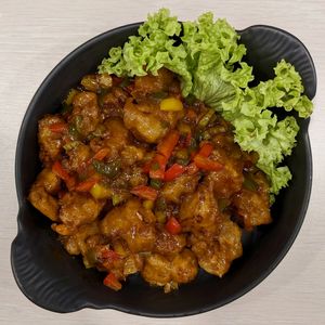 Vegan Cauliflower Manchurian at Gopal's The Holy Cow in East Singapore