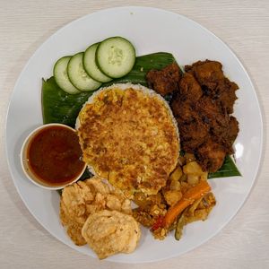 Vegan Rendang Rice Set at Gopal's The Holy Cow in East Singapore