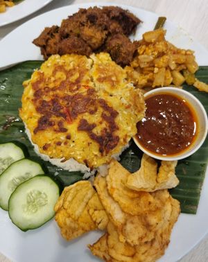Rendang rice set at Gopal's The Holy Cow in East Singapore