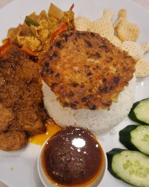 Rendang set at Gopal's The Holy Cow in East Singapore