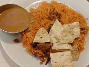 Bee hoon briyani at Gopal's The Holy Cow in East Singapore