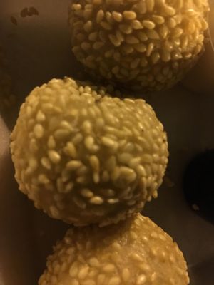 Sesame red bean dessert at Phoenix Garden in Richmond