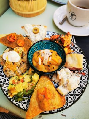 Mixed plate of the day  at Annie's in Rhodes