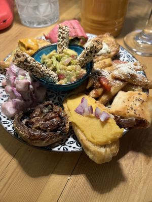 Mixed vegan platter  at Annie's in Rhodes