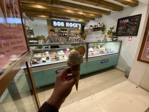 I had the lemon gelato - it was nice! The wafer and cone are vegan too.  at Bob Rock's in Zadar