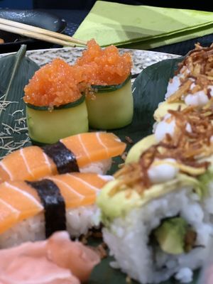 Salmon nigiri   at Aloisi Sushi Gourmet in Pescara