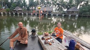 Tea kombucha at Quoc Linh Eco Village Retreat in Hoi An