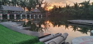 Sunset at Quoc Linh Eco Village Retreat in Hoi An