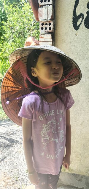Kid ảound at Quoc Linh Eco Village Retreat in Hoi An
