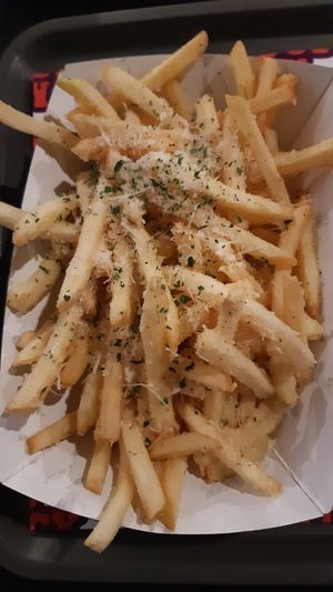 Parm fries at The Saucy Cow in Dublin