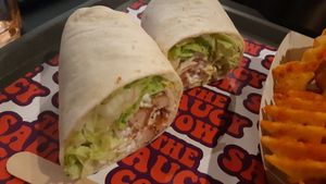 Caesar wrap at The Saucy Cow in Dublin