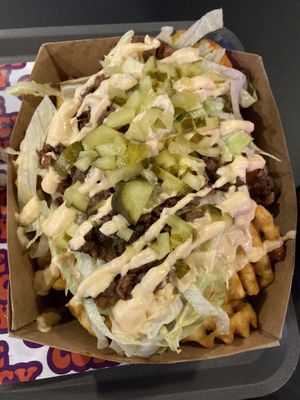 The mcdaddy fries  at The Saucy Cow in Dublin