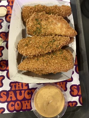 The chick tenders  at The Saucy Cow in Dublin
