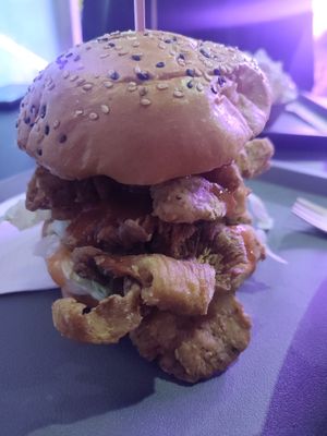 Burger & fries at The Saucy Cow in Dublin