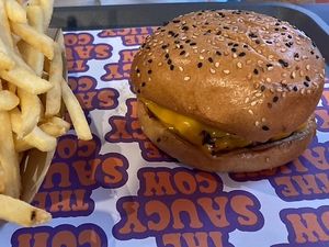 The dzouble cheese  at The Saucy Cow in Dublin