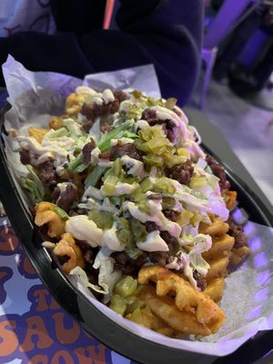 Mac Daddy’s fries  at The Saucy Cow in Dublin